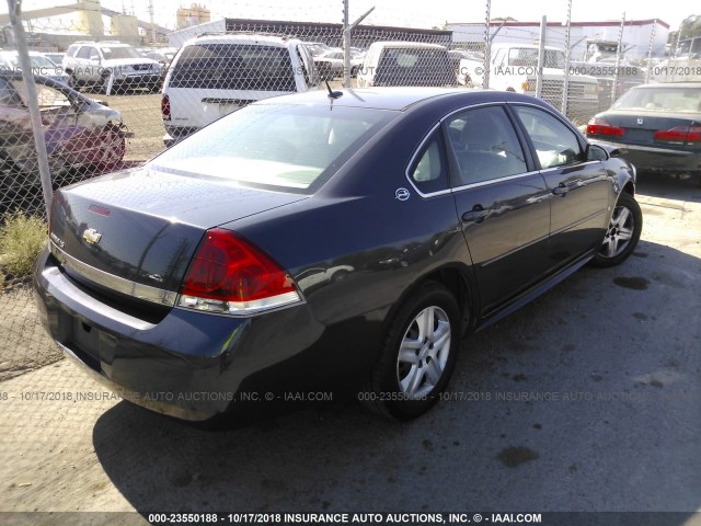 2G1WB57N991126659 - 2009 CHEVROLET IMPALA LS GRAY photo 4