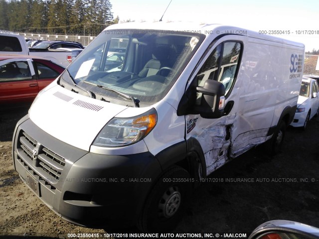 3C6TRVAG3EE127696 - 2014 RAM PROMASTER 1500 1500 STANDARD WHITE photo 2