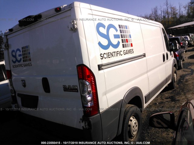 3C6TRVAG3EE127696 - 2014 RAM PROMASTER 1500 1500 STANDARD WHITE photo 4