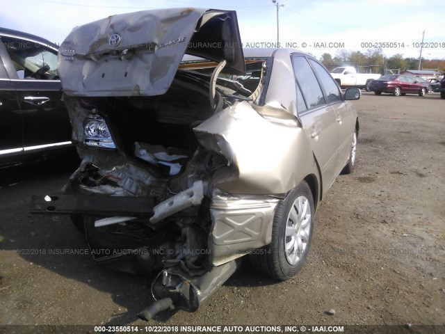 4T1BE32K35U068928 - 2005 TOYOTA CAMRY LE/XLE/SE GOLD photo 4