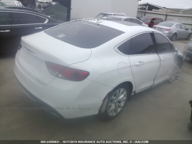 1C3CCCCG4FN643790 - 2015 CHRYSLER 200 C WHITE photo 4