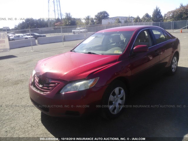 4T1BE46K27U155030 - 2007 TOYOTA CAMRY NEW GENERAT CE/LE/XLE/SE RED photo 2