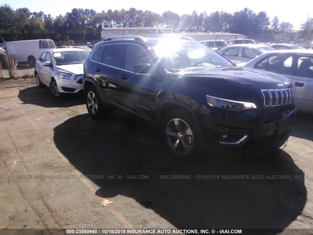 1C4PJMDX8KD208391 - 2019 JEEP CHEROKEE LIMITED BLACK photo 1