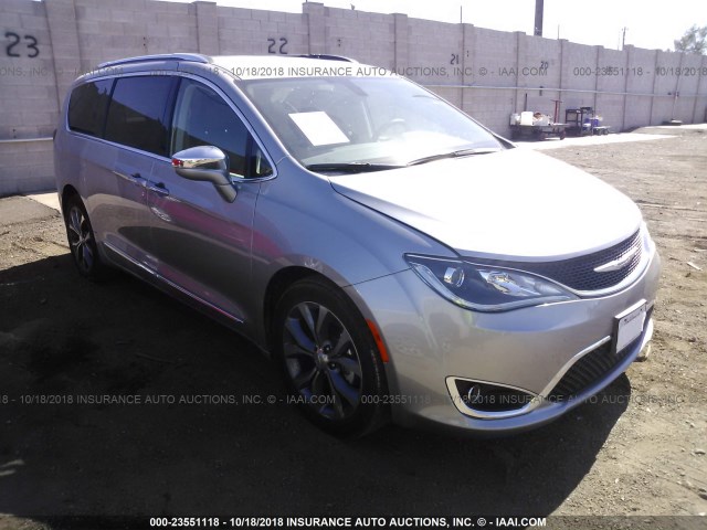 2C4RC1GG9JR247709 - 2018 CHRYSLER PACIFICA LIMITED SILVER photo 1