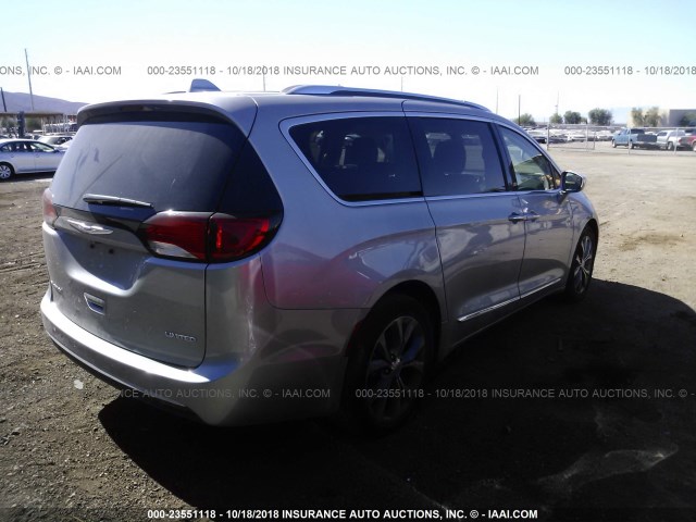 2C4RC1GG9JR247709 - 2018 CHRYSLER PACIFICA LIMITED SILVER photo 4