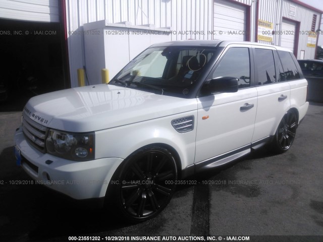 SALSH23476A966191 - 2006 LAND ROVER RANGE ROVER SPORT SUPERCHARGED WHITE photo 2