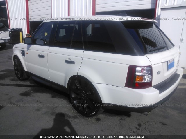SALSH23476A966191 - 2006 LAND ROVER RANGE ROVER SPORT SUPERCHARGED WHITE photo 3