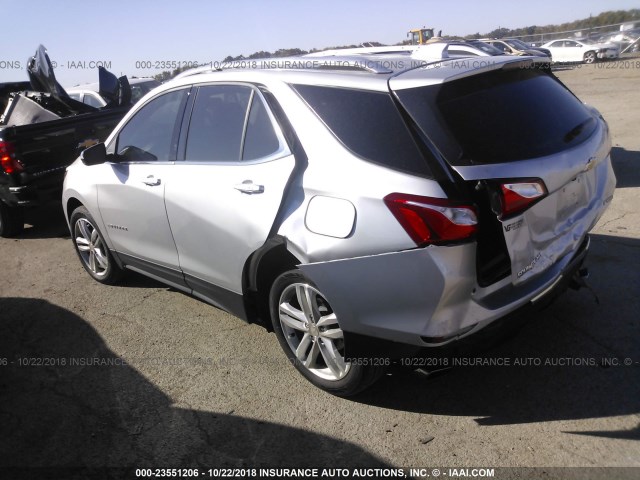 3GNAXNEXXJS506651 - 2018 CHEVROLET EQUINOX PREMIER SILVER photo 3