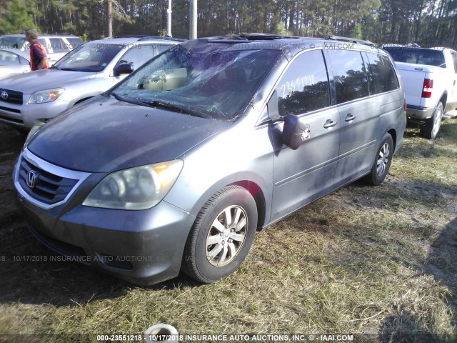 5FNRL38638B407669 - 2008 HONDA ODYSSEY EXL GRAY photo 2