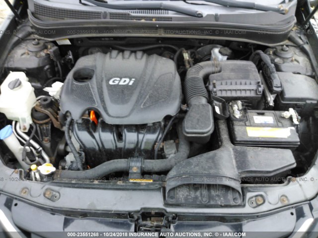 5NPEB4AC0BH066909 - 2011 HYUNDAI SONATA GLS BLACK photo 10