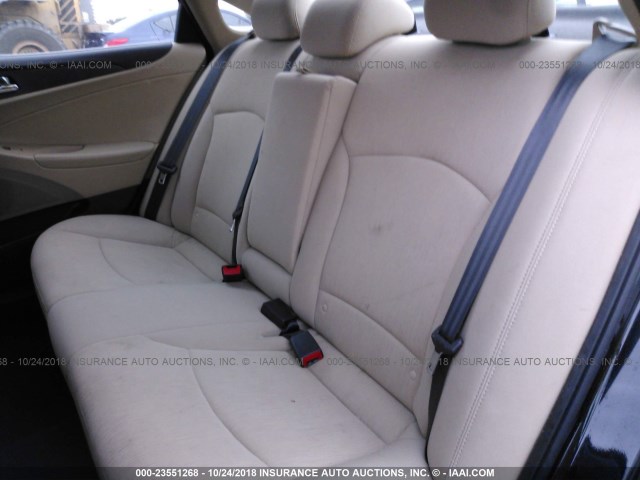 5NPEB4AC0BH066909 - 2011 HYUNDAI SONATA GLS BLACK photo 8