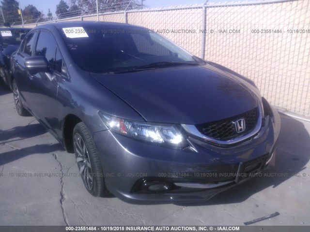 2HGFB2F98FH502217 - 2015 HONDA CIVIC EXL 灰色 照片 1