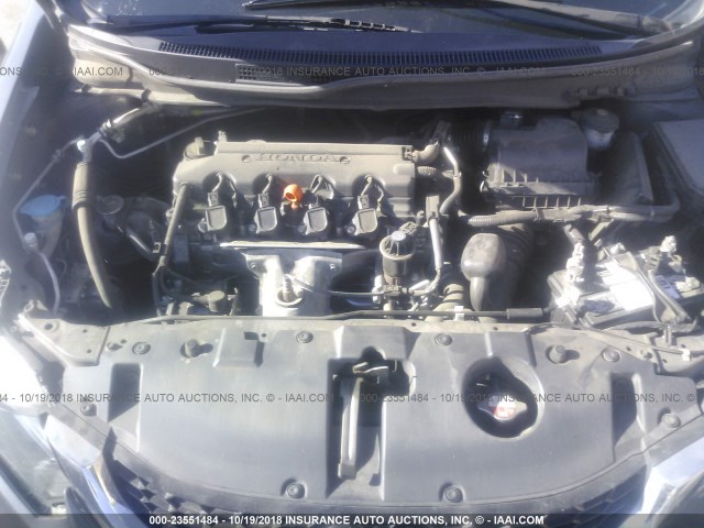 2HGFB2F98FH502217 - 2015 HONDA CIVIC EXL 灰色 照片 10