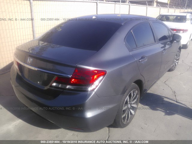 2HGFB2F98FH502217 - 2015 HONDA CIVIC EXL 灰色 照片 4