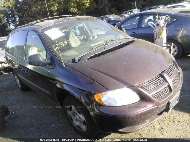 1D4GP24R53B341274 - 2003 DODGE GRAND CARAVAN SE PURPLE photo 1