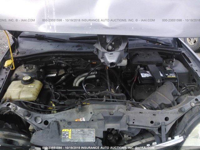 1FAFP34N87W177664 - 2007 FORD FOCUS ZX4/S/SE/SES ნაცრისფერი ფოტო 10