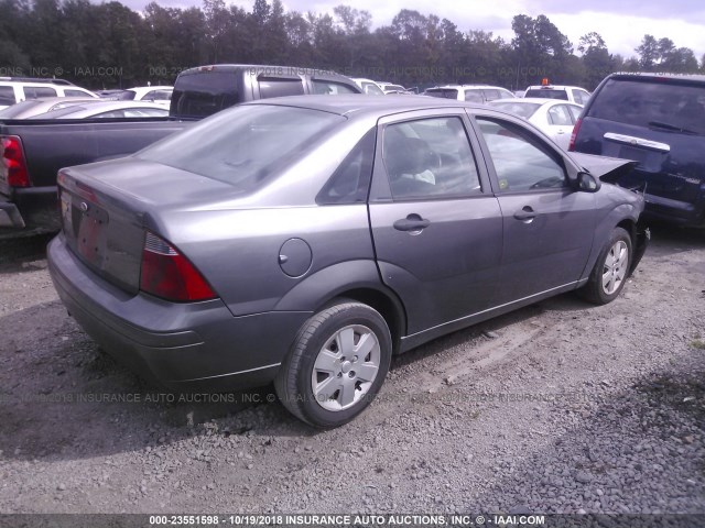 1FAFP34N87W177664 - 2007 FORD FOCUS ZX4/S/SE/SES ნაცრისფერი ფოტო 4