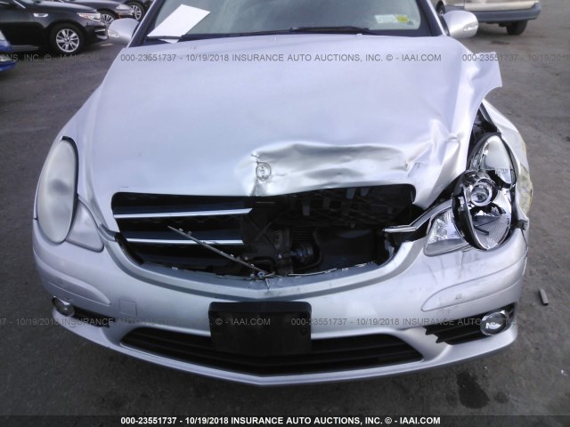 4JGCB6FE3AA103966 - 2010 MERCEDES-BENZ R 350 4MATIC SILVER photo 6