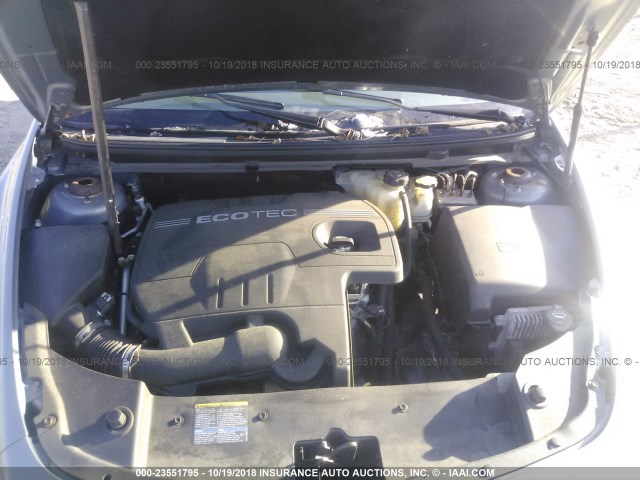 1G1ZG57B68F170033 - 2008 CHEVROLET MALIBU LS ნაცრისფერი ფოტო 10