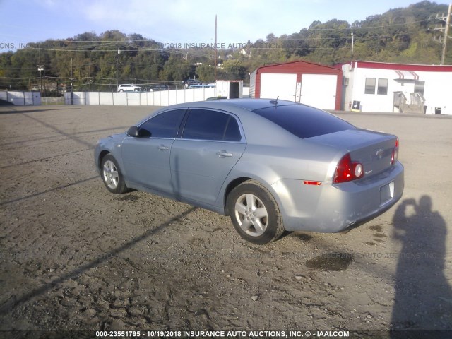 1G1ZG57B68F170033 - 2008 CHEVROLET MALIBU LS ნაცრისფერი ფოტო 3
