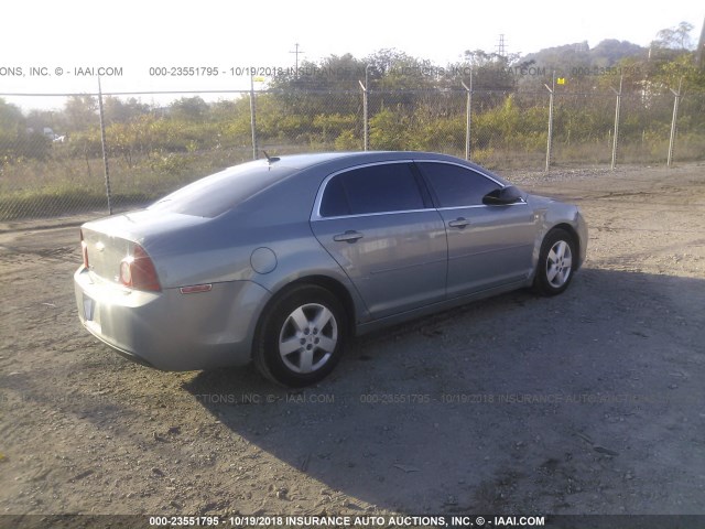 1G1ZG57B68F170033 - 2008 CHEVROLET MALIBU LS ნაცრისფერი ფოტო 4