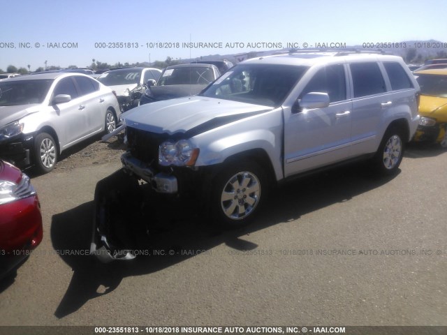 1J8HS58TX9C550240 - 2009 JEEP GRAND CHEROKEE LIMITED SILVER photo 2