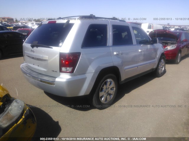 1J8HS58TX9C550240 - 2009 JEEP GRAND CHEROKEE LIMITED SILVER photo 4