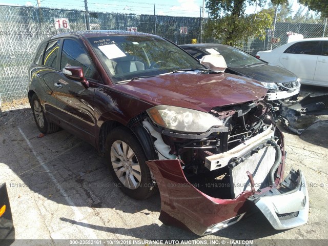 5J8TB2H25AA004910 - 2010 ACURA RDX MAROON photo 1