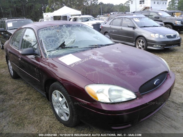 1FAFP53U45A246221 - 2005 FORD TAURUS SE MAROON photo 1