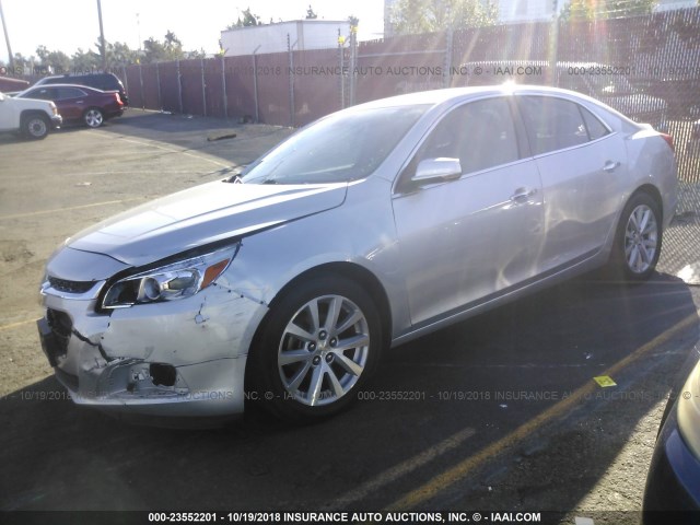 1G11F5SL0FF342229 - 2015 CHEVROLET MALIBU LTZ 银色 照片 2