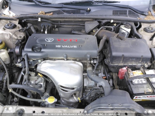 4T1BE32K52U067677 - 2002 TOYOTA CAMRY LE/XLE/SE GOLD photo 10