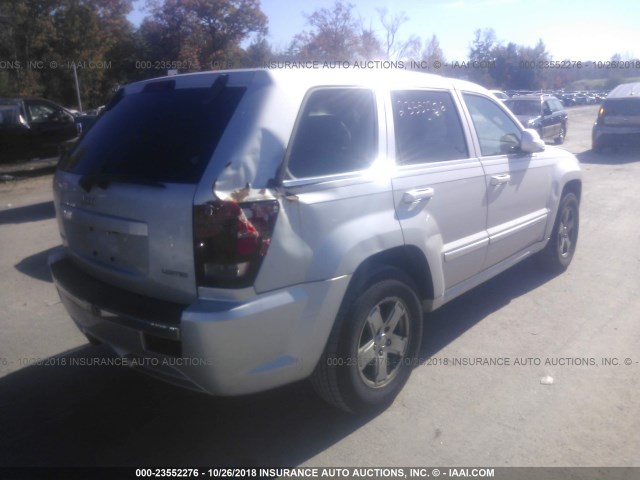 1J4HR58N85C728672 - 2005 JEEP GRAND CHEROKEE LIMITED SILVER photo 4