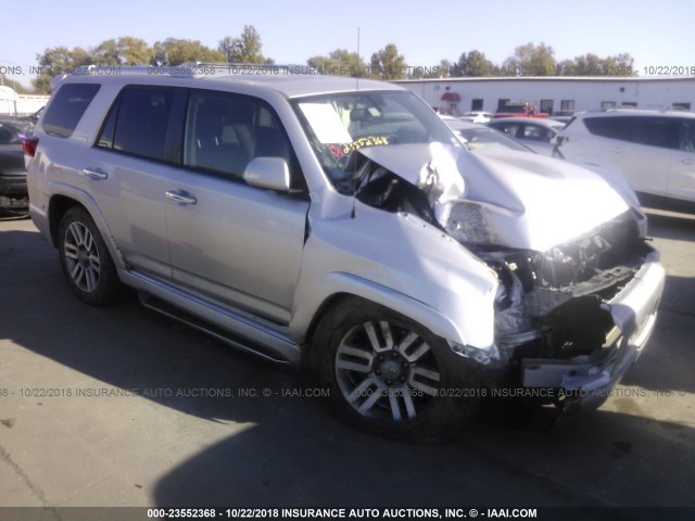 JTEZU5JR4D5058820 - 2013 TOYOTA 4RUNNER SR5/LIMITED SILVER photo 1