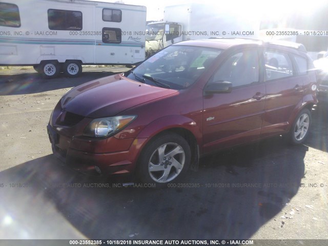 5Y2SL62873Z460875 - 2003 PONTIAC VIBE RED photo 2