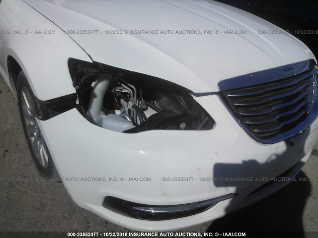 1C3CCBAB8EN123933 - 2014 CHRYSLER 200 LX WHITE photo 6