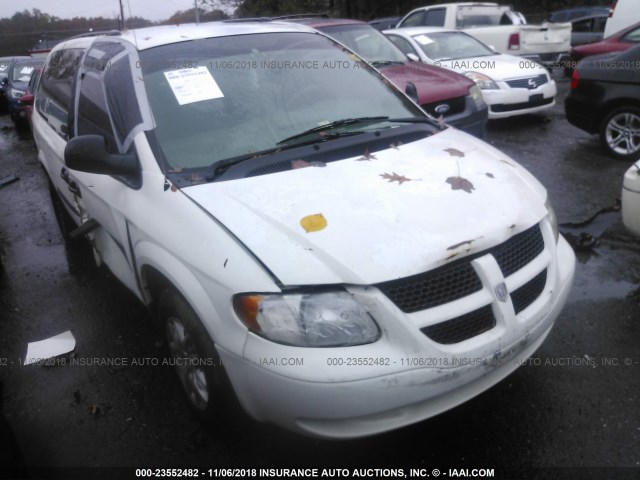 1D4GP24R64B600369 - 2004 DODGE GRAND CARAVAN SE WHITE photo 1