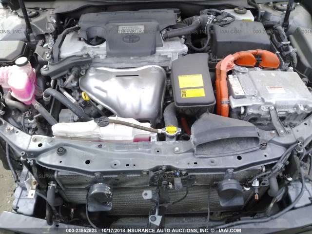 4T1BD1FK9CU061853 - 2012 TOYOTA CAMRY HYBRID/LE/XLE 灰色 照片 10