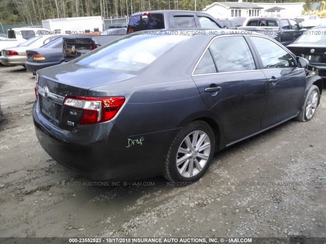4T1BD1FK9CU061853 - 2012 TOYOTA CAMRY HYBRID/LE/XLE 灰色 照片 4