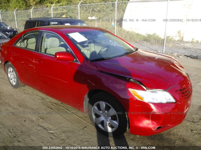 4T1BE46K89U275448 - 2009 TOYOTA CAMRY SE/LE/XLE RED photo 1