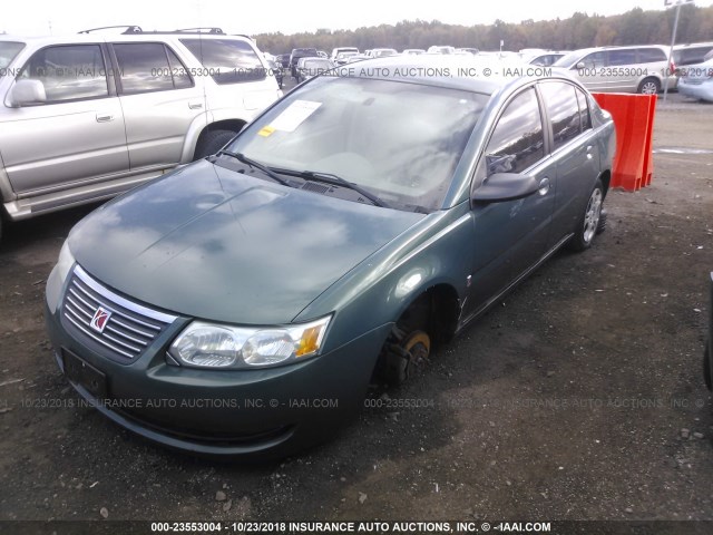 1G8AJ58F46Z179584 - 2006 SATURN ION LEVEL 2 GREEN photo 2