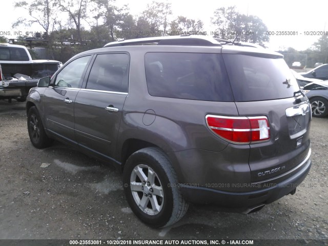 5GZEV23798J268836 - 2008 SATURN OUTLOOK XR TAN photo 3