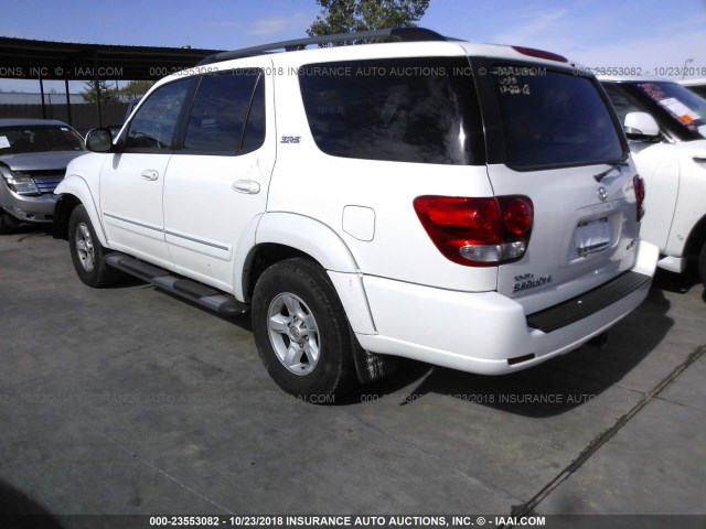 5TDZT34A35S254325 - 2005 TOYOTA SEQUOIA SR5 WHITE photo 3