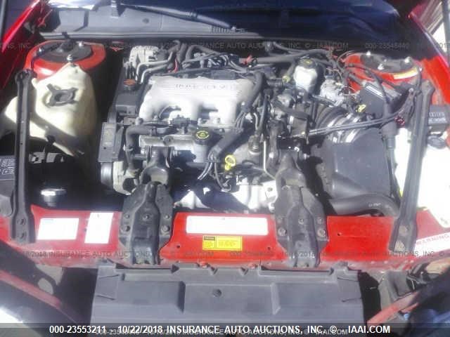 2G1WW12M8X9257155 - 1999 CHEVROLET MONTE CARLO LS RED photo 10