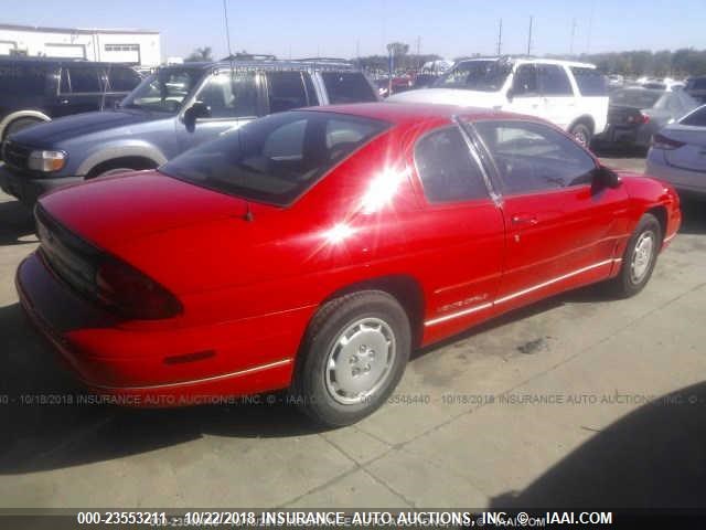 2G1WW12M8X9257155 - 1999 CHEVROLET MONTE CARLO LS RED photo 4