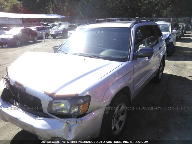 JF1SG65643H722491 - 2003 SUBARU FORESTER 2.5XS ვერცხლისფერი ფოტო 2