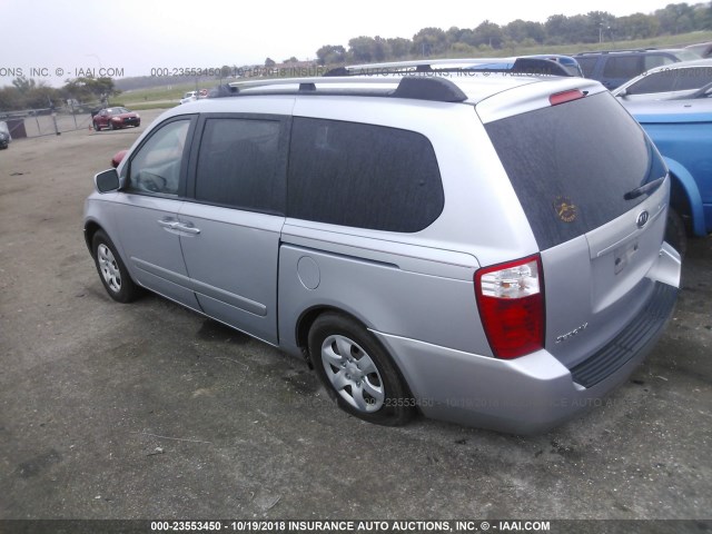 KNDMB233366042861 - 2006 KIA SEDONA EX/LX SILVER photo 3