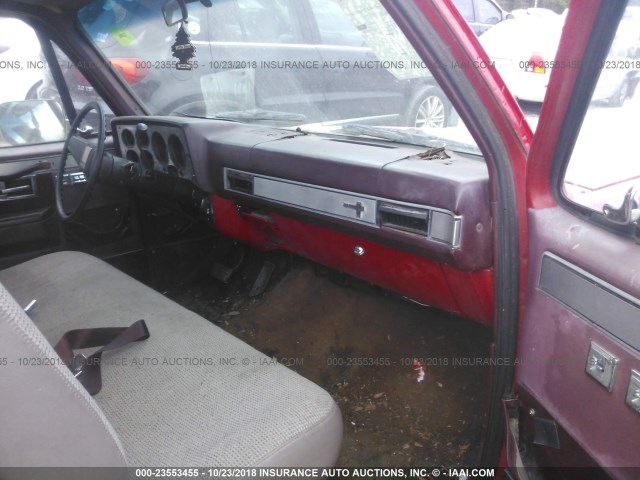 1GCDR14H4HS171542 - 1987 CHEVROLET R10 RED photo 5