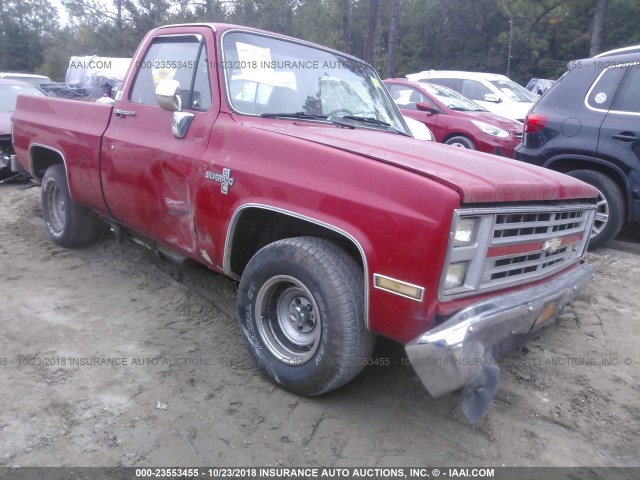 1GCDR14H4HS171542 - 1987 CHEVROLET R10 RED photo 6