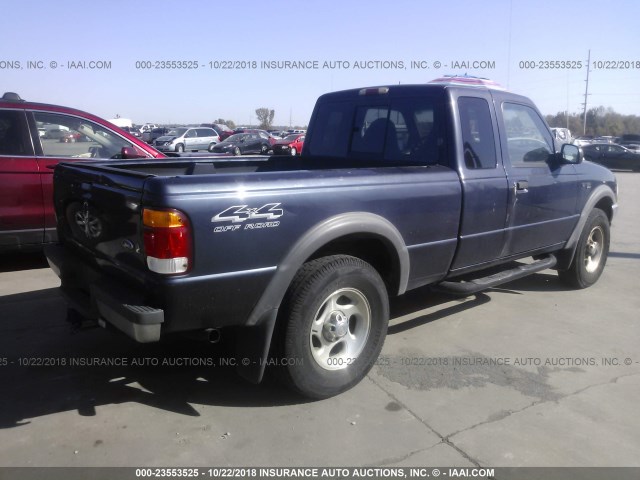 1FTZR15V9XTA35099 - 1999 FORD RANGER SUPER CAB PURPLE photo 4