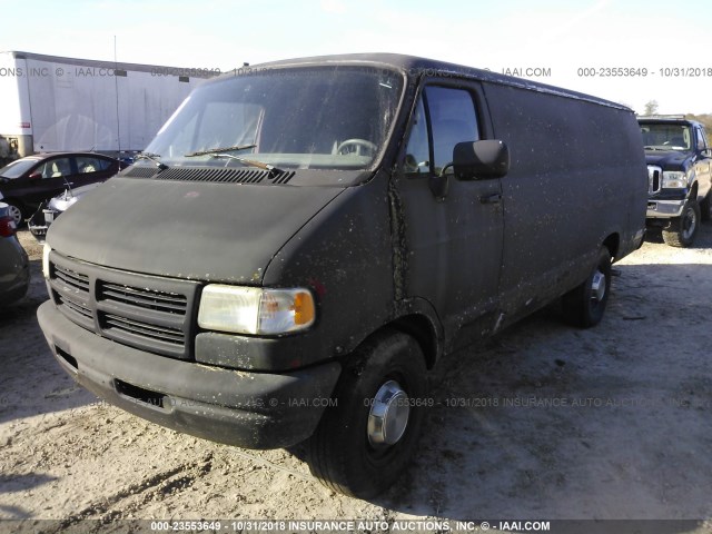 2B7KB31Z5TK138993 - 1996 DODGE RAM VAN B3500 GRAY photo 2